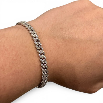 LabChroma Moissanite Cuban Bracelet